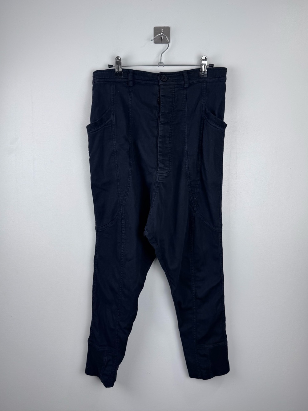 Rundholz Women Drop Crotch Navy Blue Pant Size 28‎